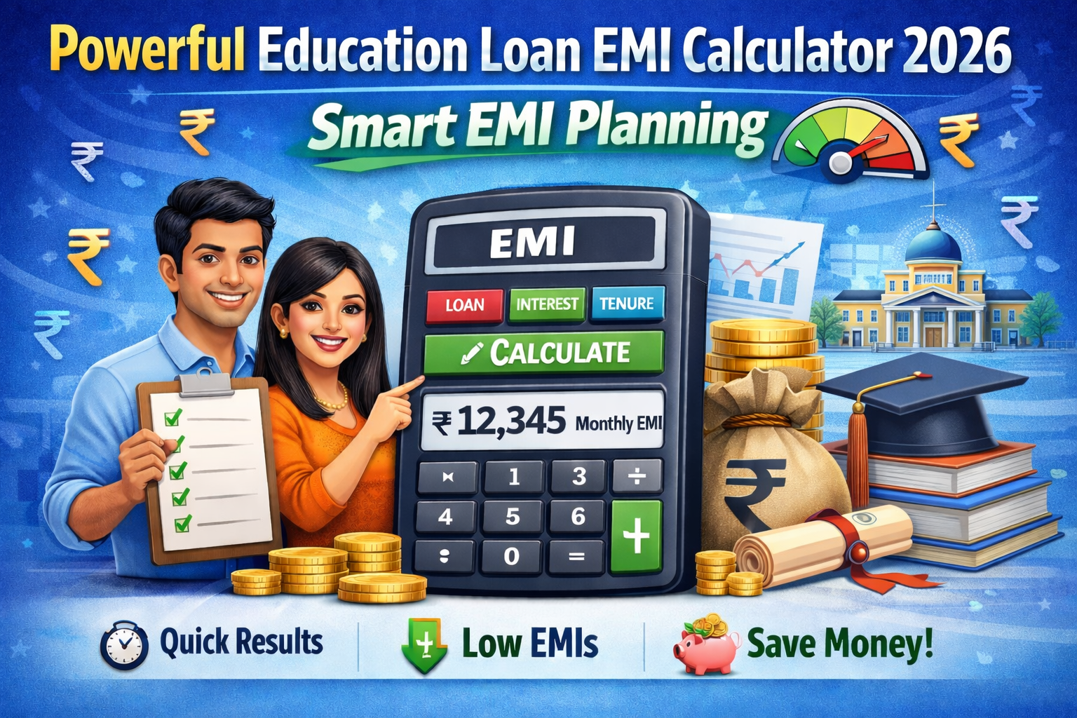 Education Loan EMI Calculator India